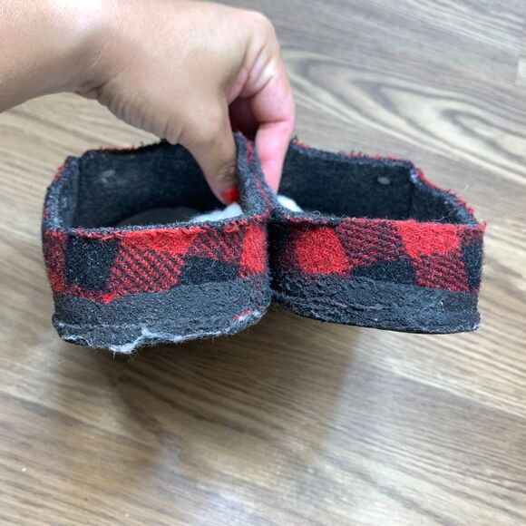 Birkenstock Zermatt Red Plaid Felt/Wool Slipper 38 US Women's Size 7 - Picture 4 of 10